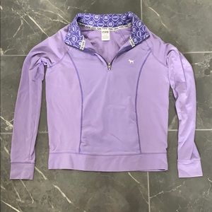 PINK three quarter zip